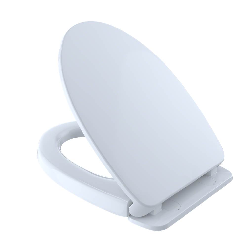 TOTO Toto Softclose Non Slamming, Slow Close Elongated Toilet Seat And Lid, Cotton White