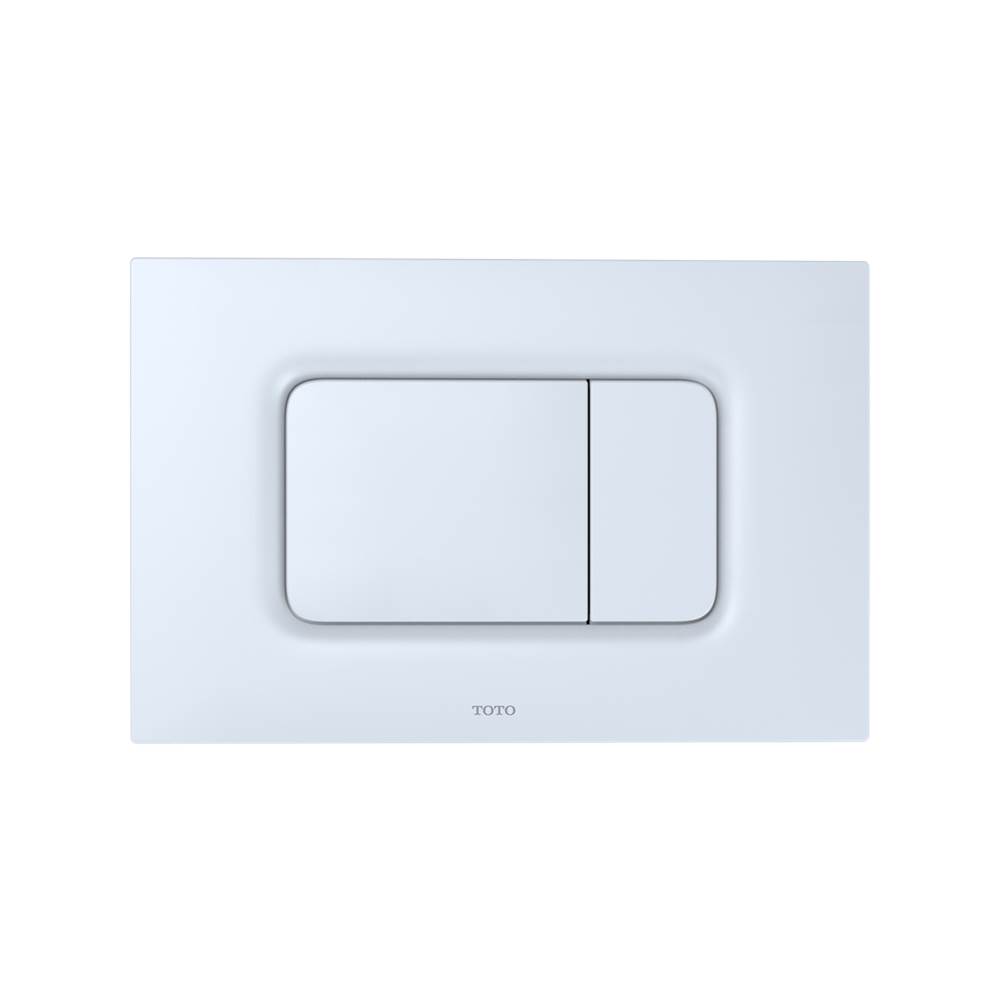 TOTO Toto® Dual Flush Rectangle Push Button Plate For Select Duofit In-Wall Tank Unit, White Matte