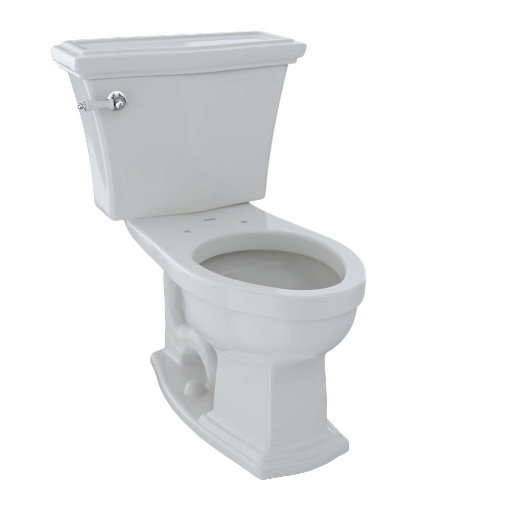 TOTO Clayton® Two-Piece Elongated 1.6 GPF Universal Height Toilet, Colonial White