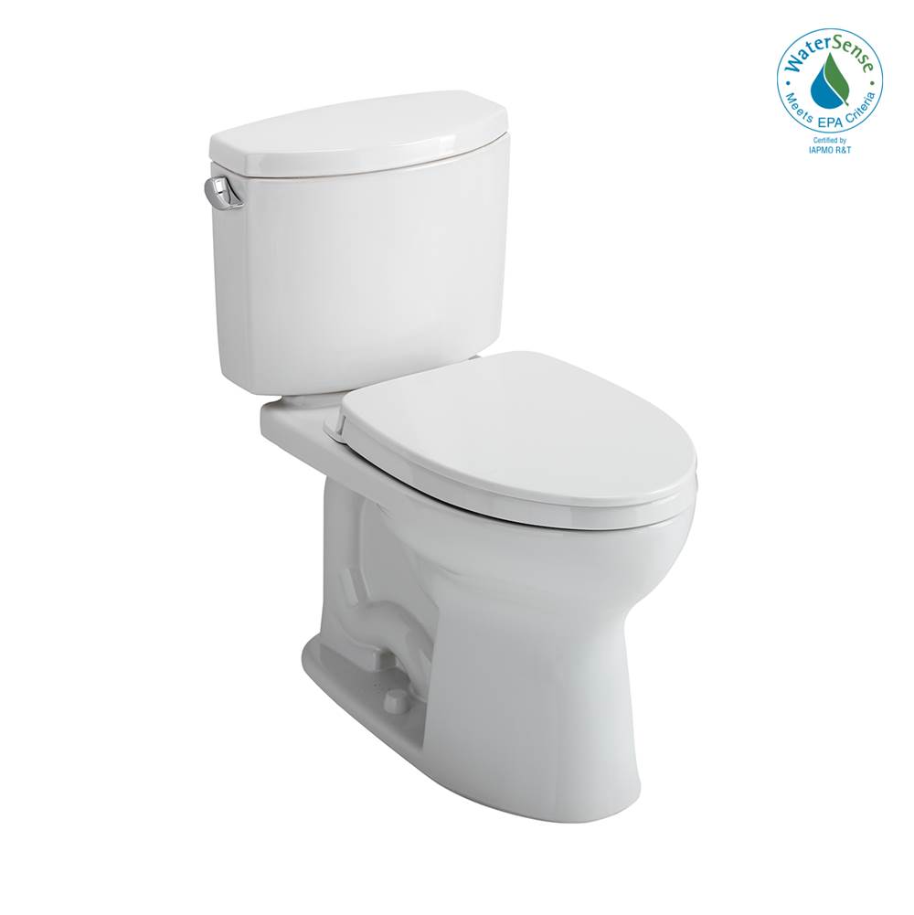 TOTO Toto® Drake® II Two-Piece Elongated 1.28 Gpf Universal Height Toilet With Cefiontect And Ss124 Softclose Seat, Washlet+ Ready, Cotton White