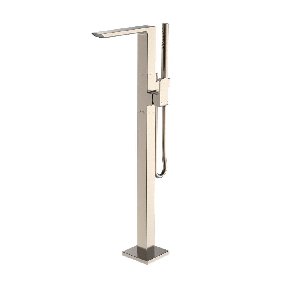 TOTO Toto® Gr Single-Handle Freestanding Tub Filler Faucet With Handshower, Brushed Nickel