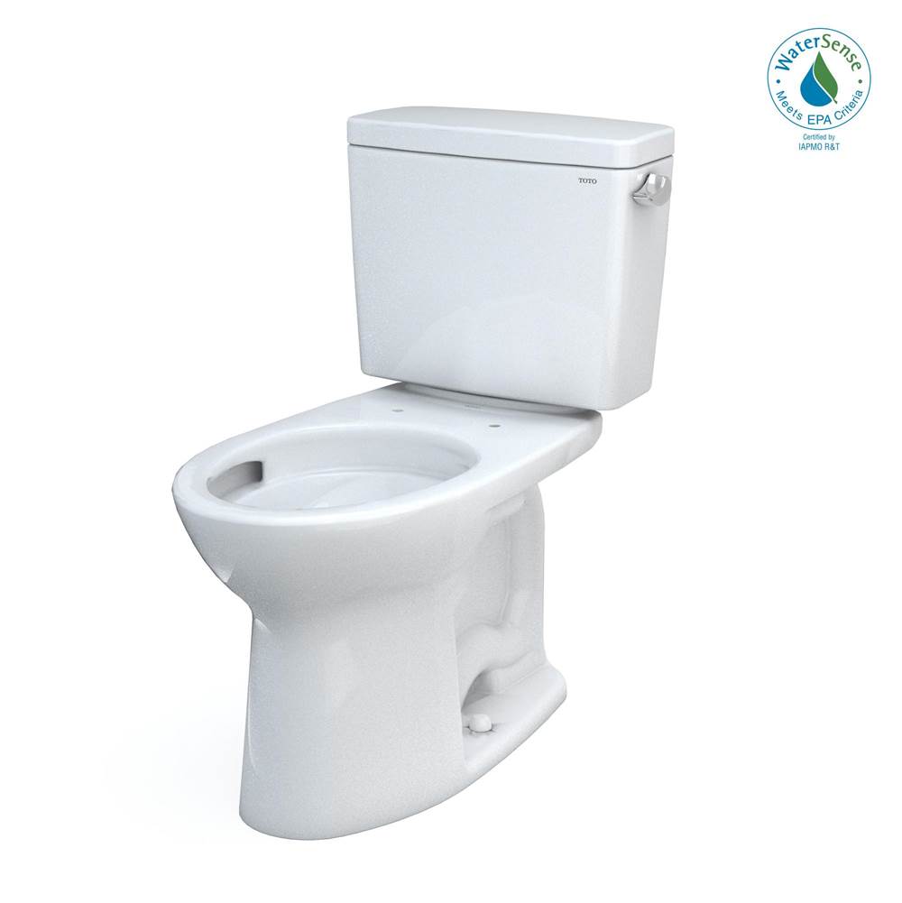 TOTO Toto® Drake® Two-Piece Elongated 1.28 Gpf Tornado Flush® Toilet With Cefiontect® And Right-Hand Trip Lever, Cotton White