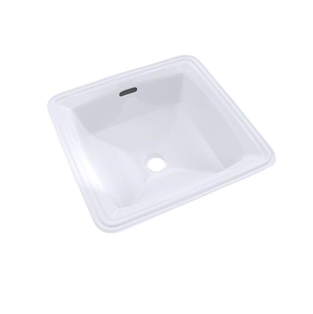 TOTO Toto® Connelly™ Square Undermount Bathroom Sink With Cefiontect, Cotton White