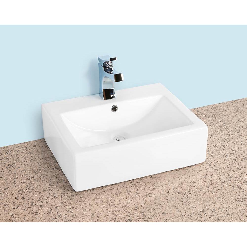 Winfield Products Rectangle Lav 20''-1/2x16-3/8''x6-1/4'' 1 Faucet Hole