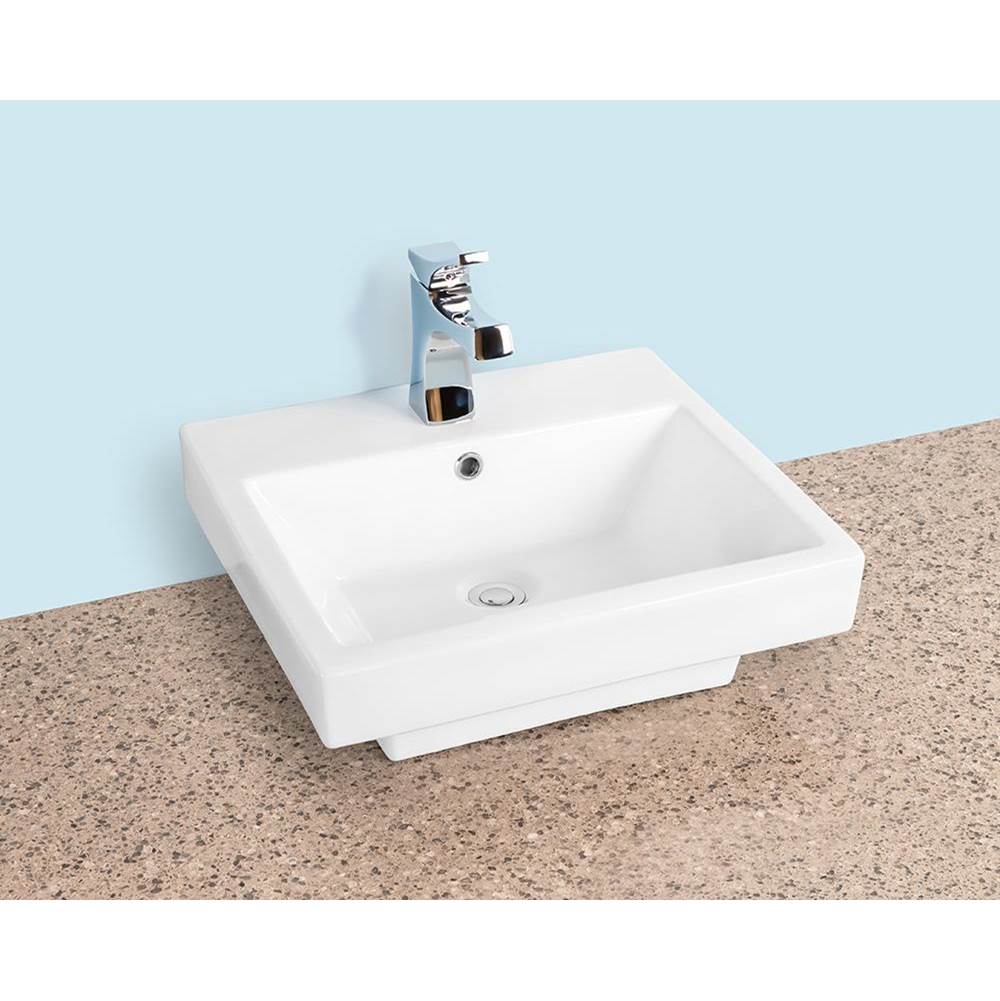 Winfield Products Rectangle Lav 20''x18''x6-1/4'' 1 Faucet Hole