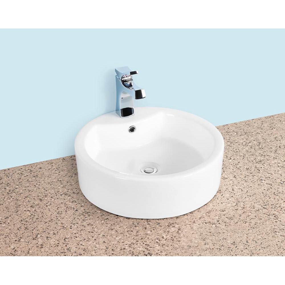 Winfield Products Round Lav 19''x19''x6'' 1 Faucet Hole