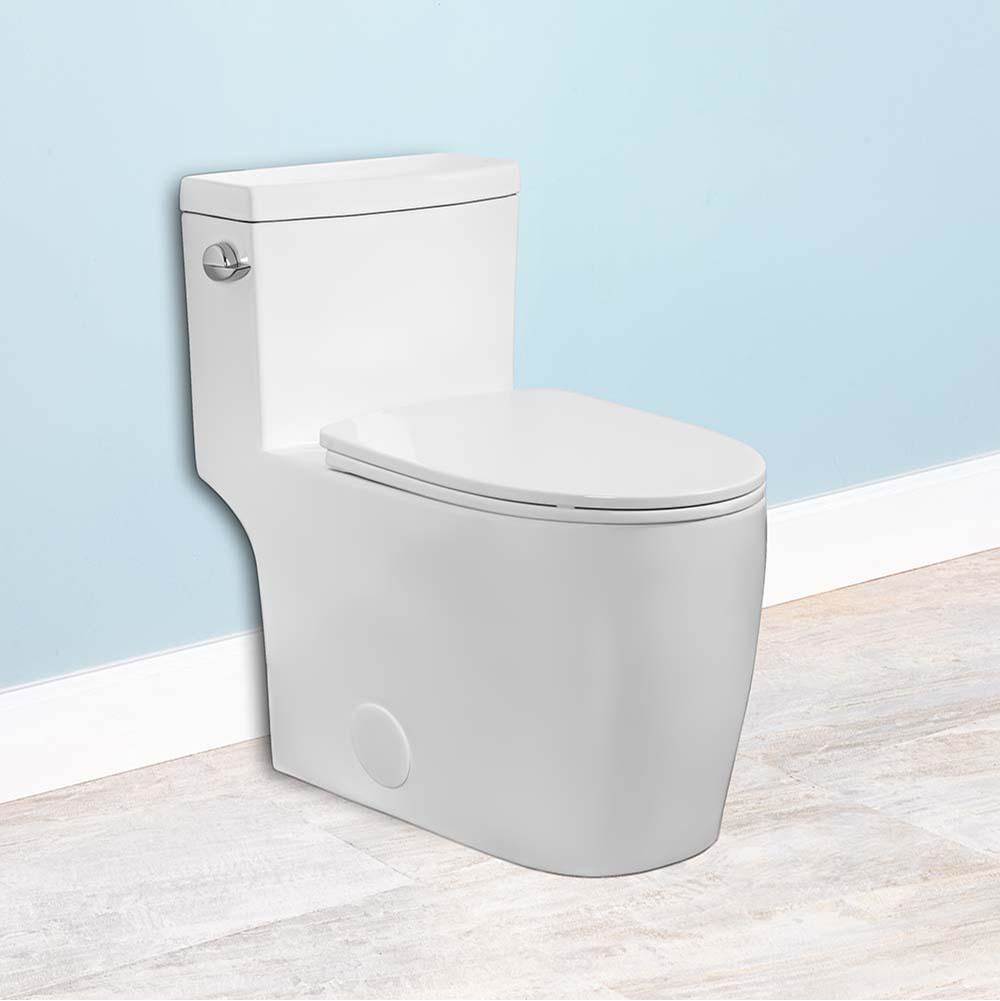 Winfield Products ADA Skirted Elongated One-Piece Toilet 12'' Rough-In 3'' Flush Valve w/ Slow Close Seat/Wax Ring/Bolt Set
(OVS2184)