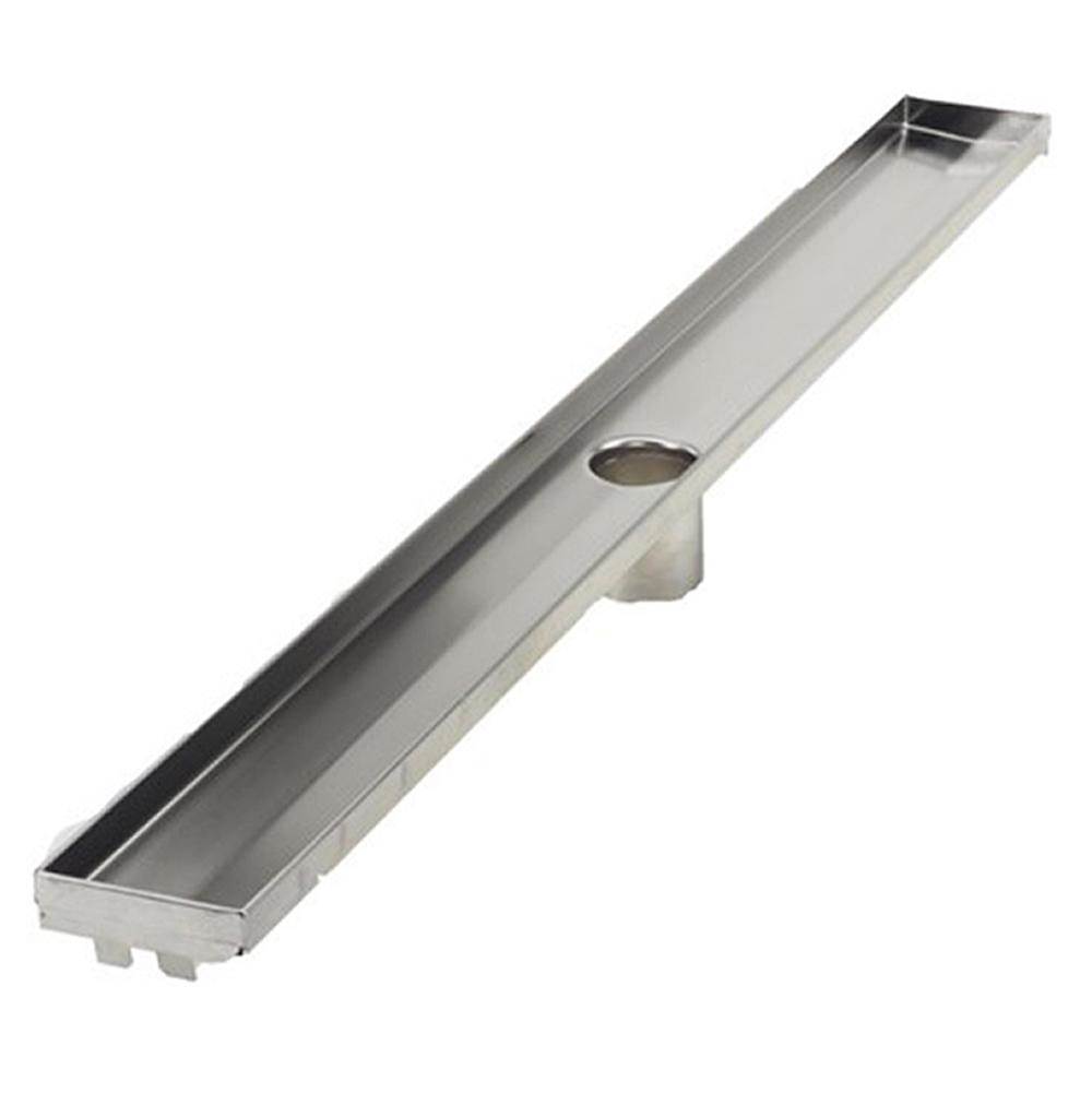 ACO ShowerDrain 28'' (700mm/27.56'') PE Channel - Brushed Stainless