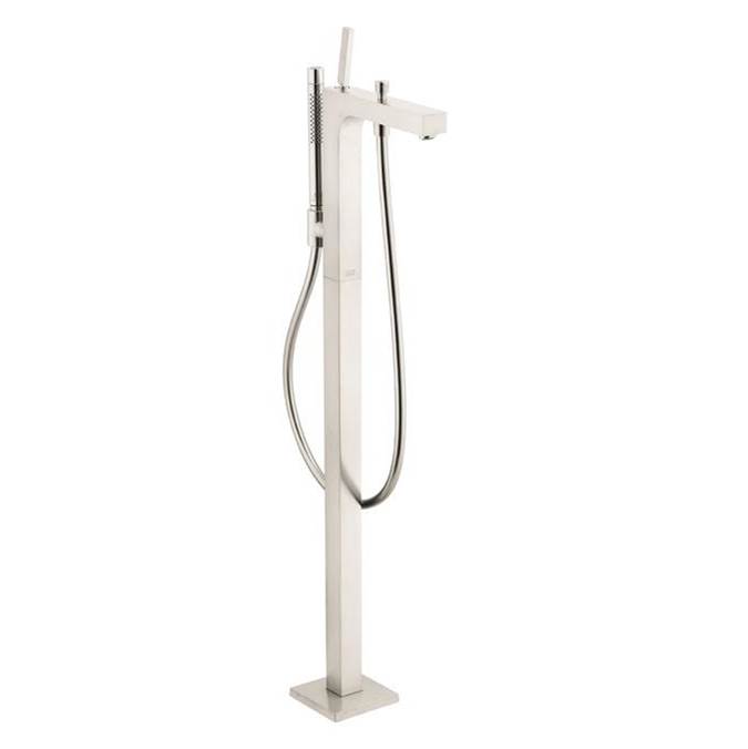 Axor Citterio Freestanding Tub Filler Trim with 1.75 GPM Handshower in Brushed Nickel