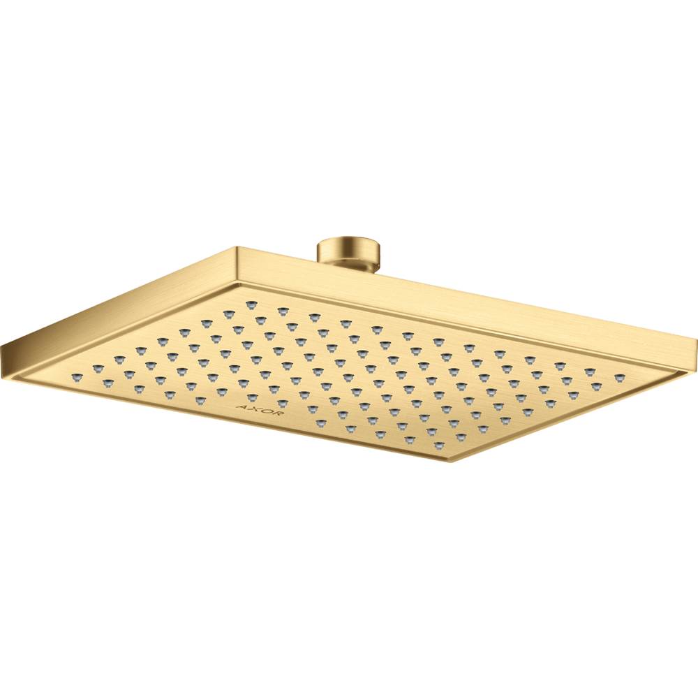 Axor ShowerSolutions Showerhead Square 245/185 1-Jet, 1.75 GPM in Brushed Gold Optic