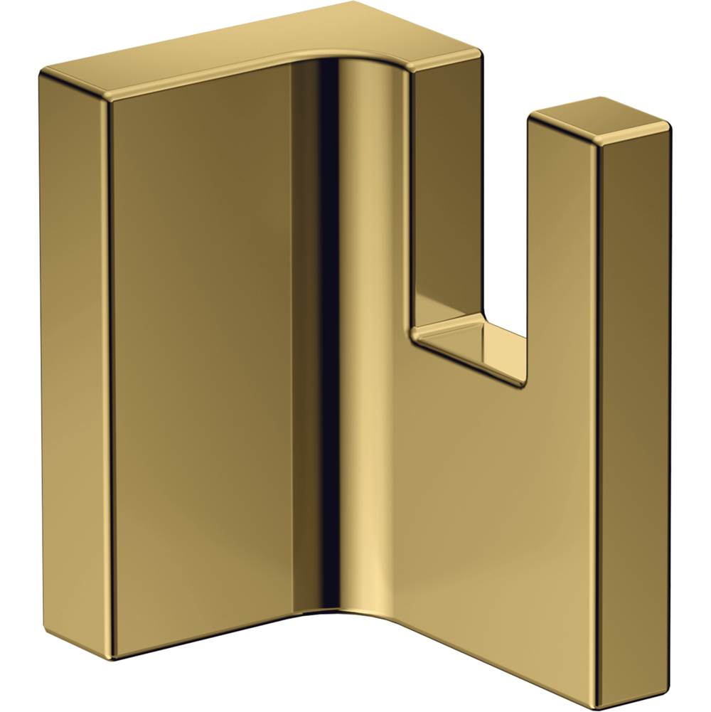 Axor Universal Rectangular Towel Hook in Polished Gold Optic