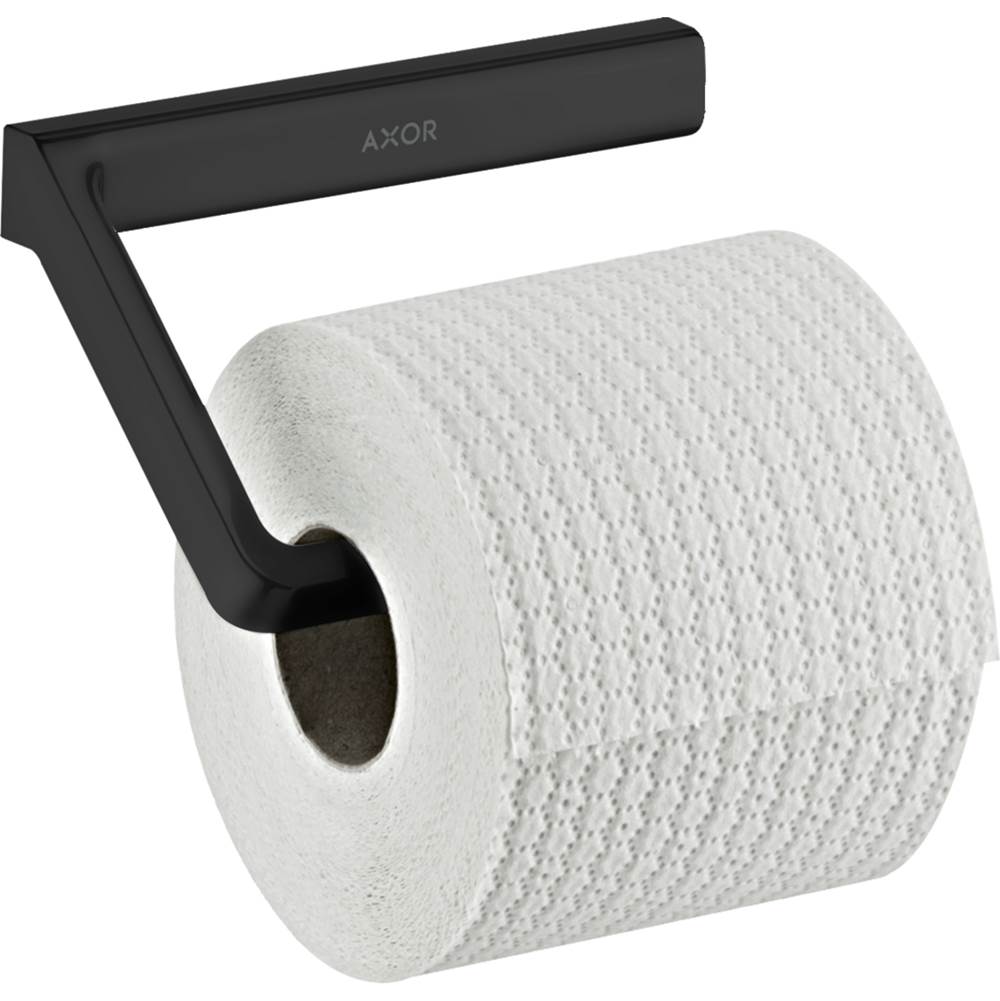 Axor Universal SoftSquare Toilet Paper Holder without Cover in Matte Black
