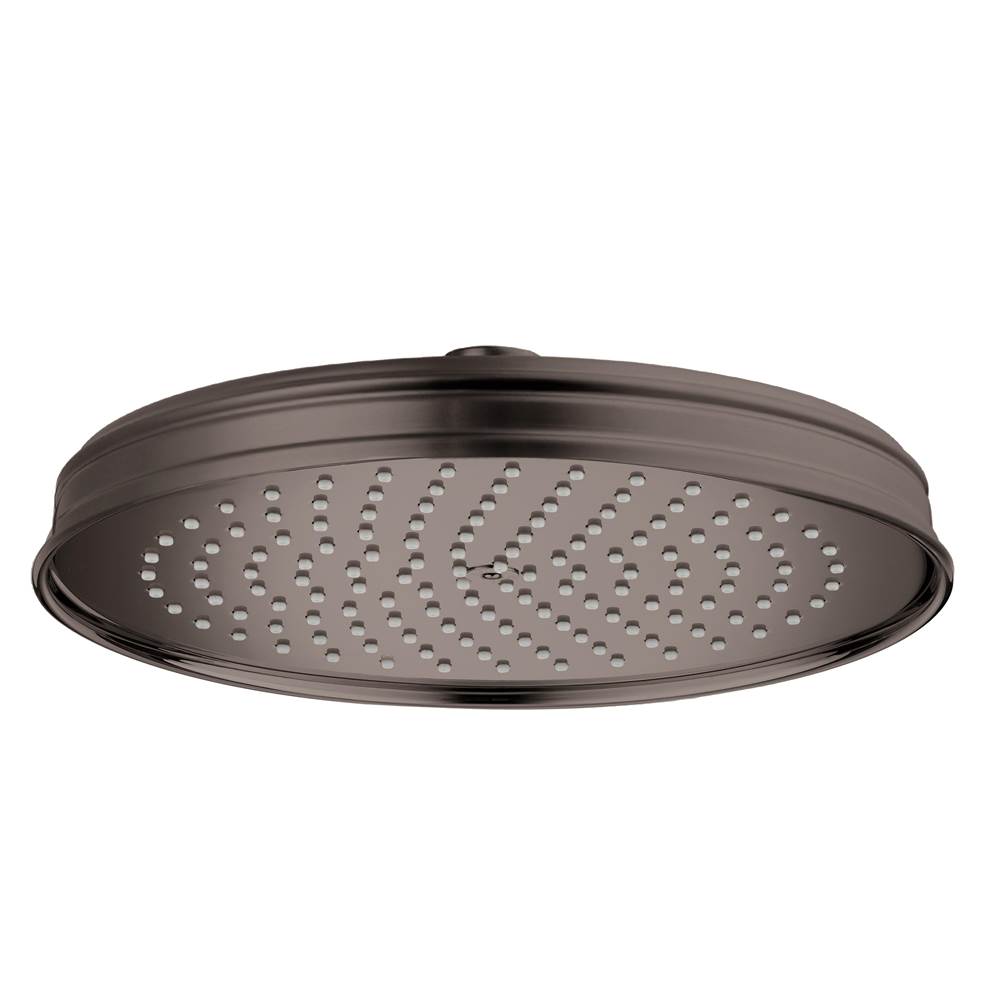 Axor Montreux Showerhead 240 1-Jet, 1.75 GPM in Brushed Black Chrome