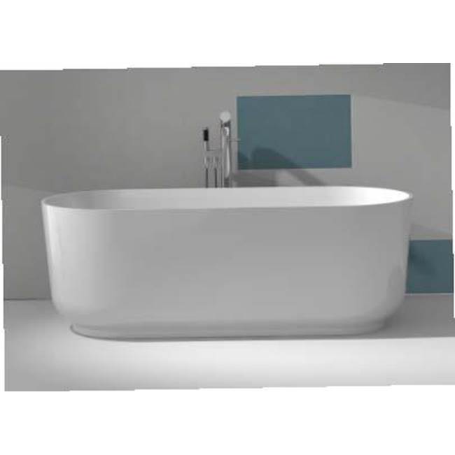 Cheviot Products Verona Solid Surface Bathtub, Gloss White