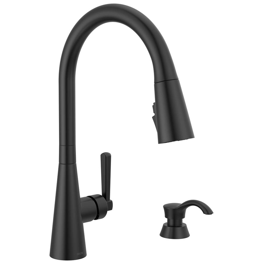 Delta Faucet Boyd™ Single Handle Pull-Down Kitchen Faucet with Soap Dispenser and ShieldSpray Technology