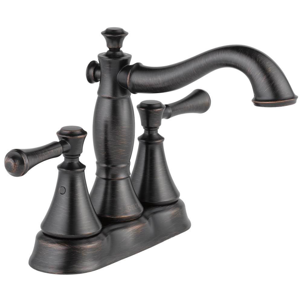 Delta Faucet Cassidy™ Two Handle Centerset Bathroom Faucet - Metal Pop-Up