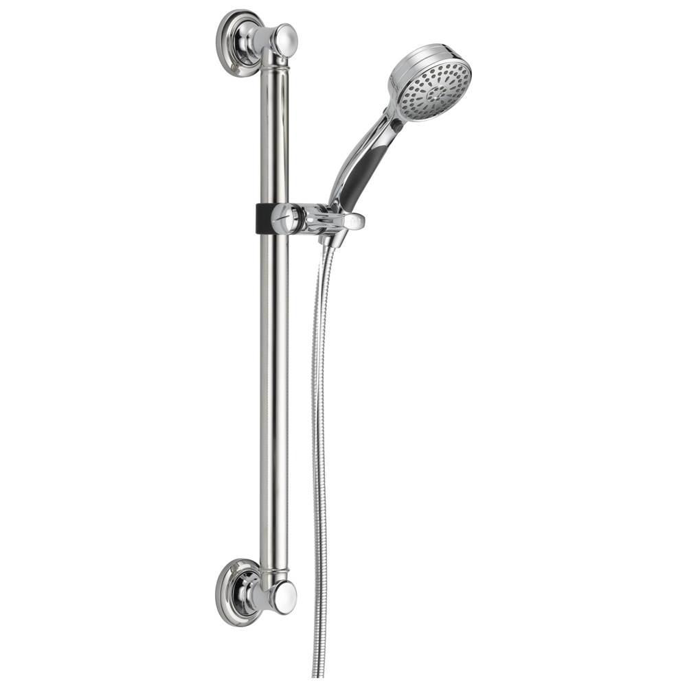 Delta Faucet Universal Showering Components ActivTouch® 9-Setting Hand Shower with Traditional Slide Bar / Grab Bar