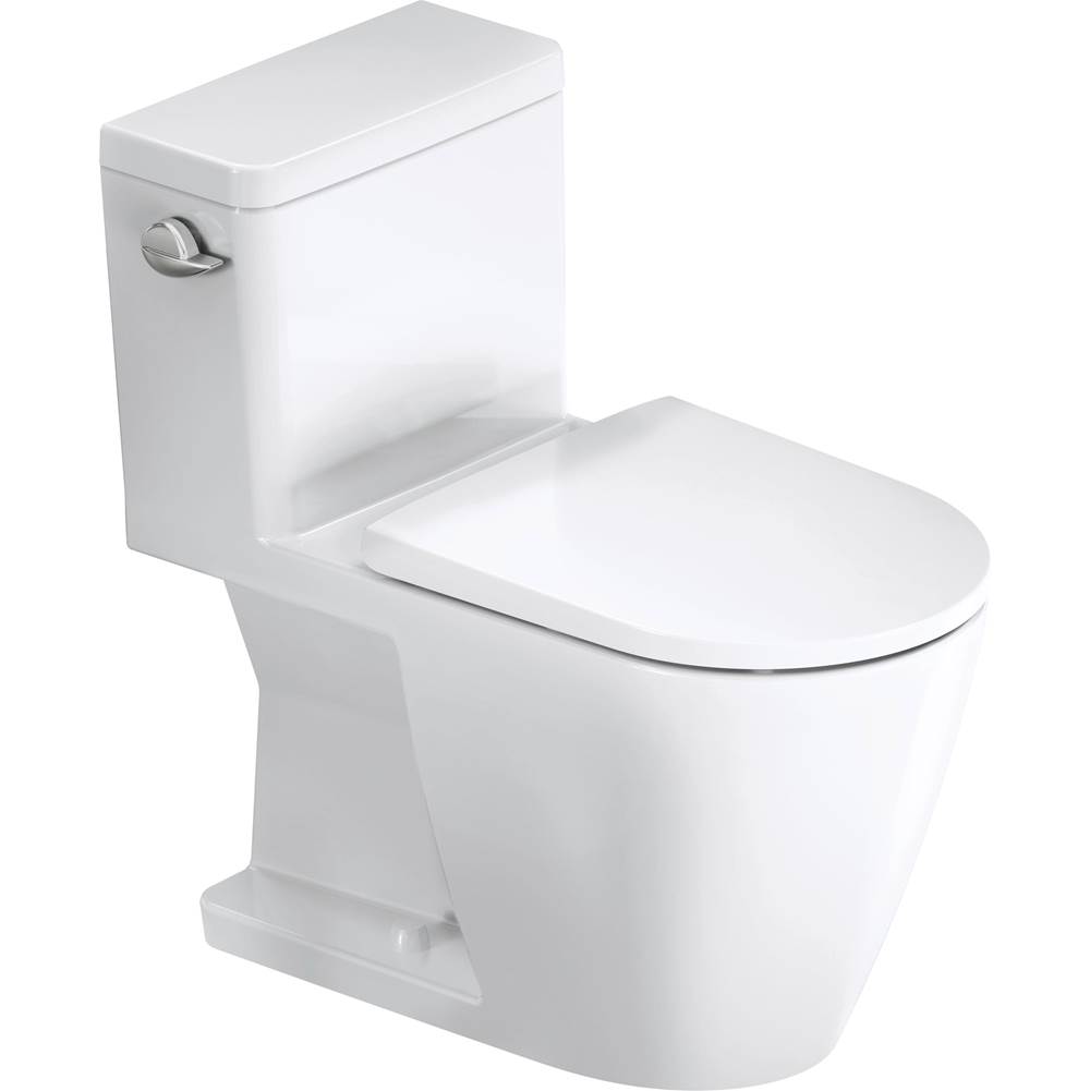 Duravit D-Neo One-Piece Toilet White, Left Hand Lever
