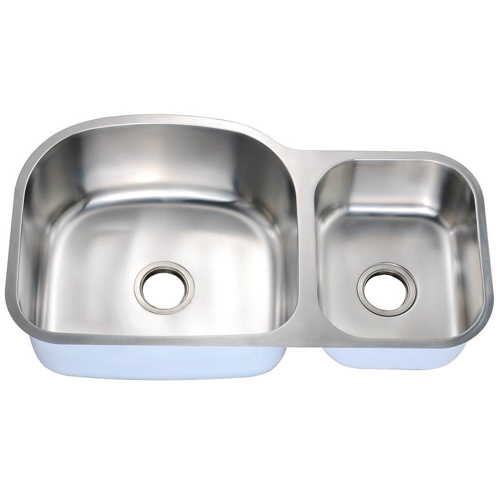 Daweier Undermount Double Bowl Sink (Small Bowl on Right)
