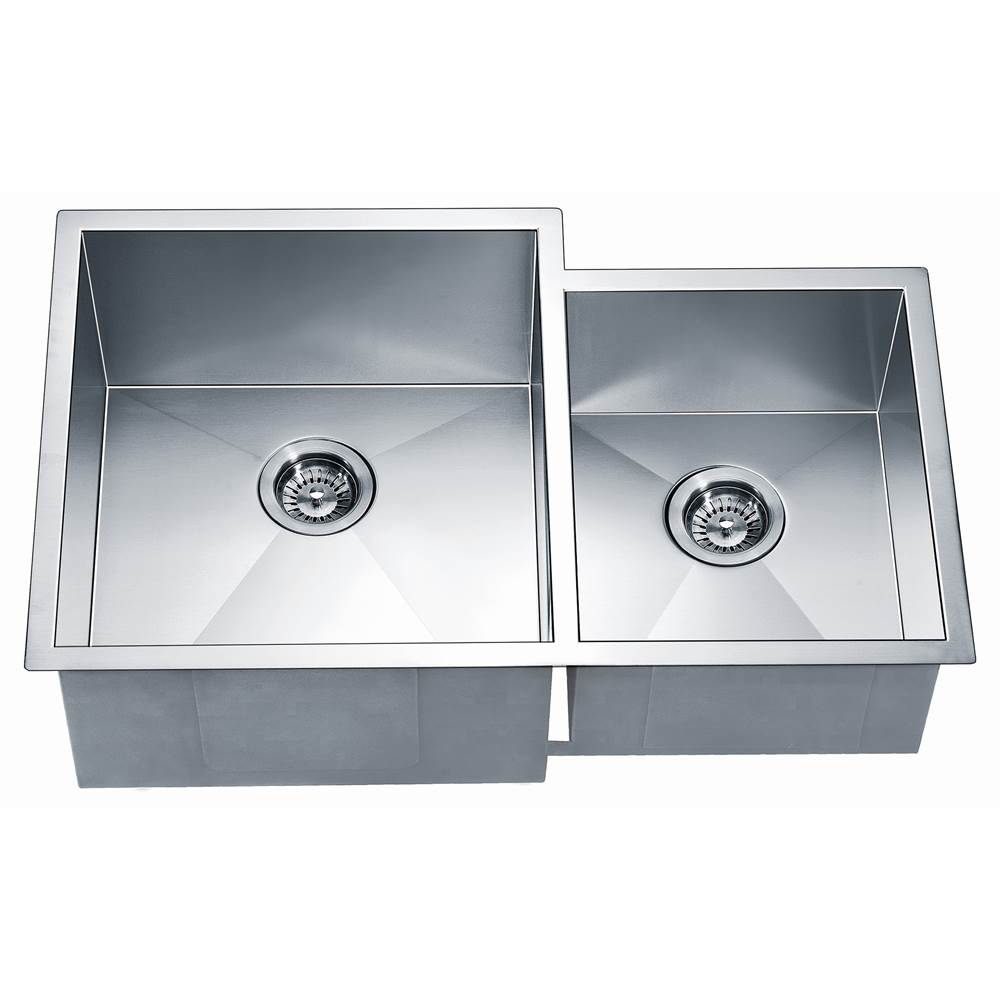 Daweier Undermount Double Bowl Square Sink (Small Bowl on Right)