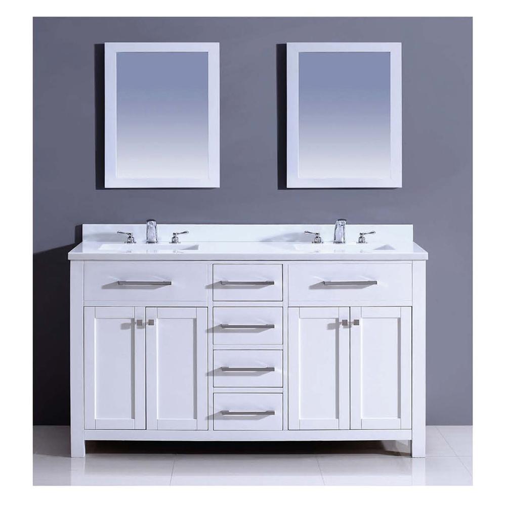 Dawn Dawn® Vanity Set:  Counter Top (AAMT602135-01), Cabinet (AAMC602135-01), & 2 Mirrors