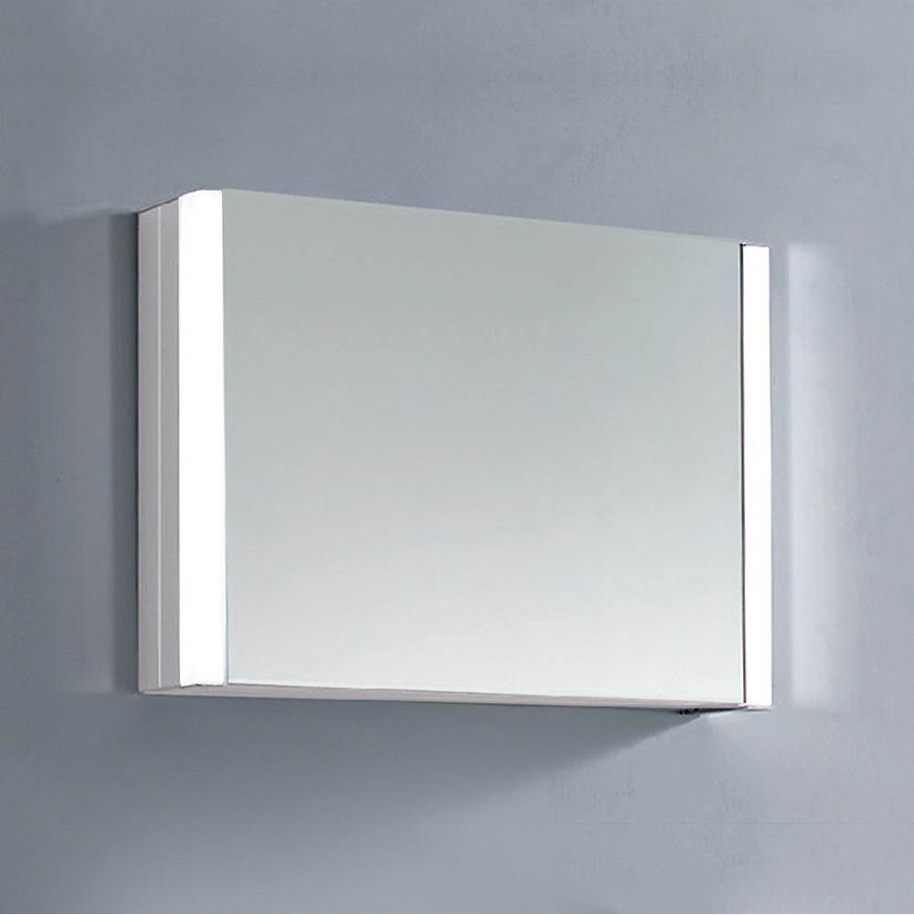 Dawn Dawn® LED Wall Hang Aluminum Mirror/Medicine Cabinet with Matte Aluminum Frame and IR Sensor