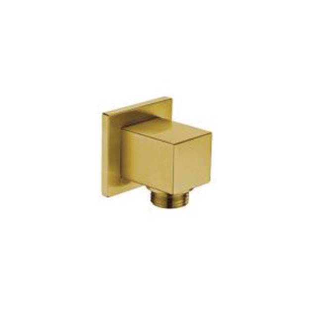 Dawn Shower wall supply elbow, Matte Gold (Square)