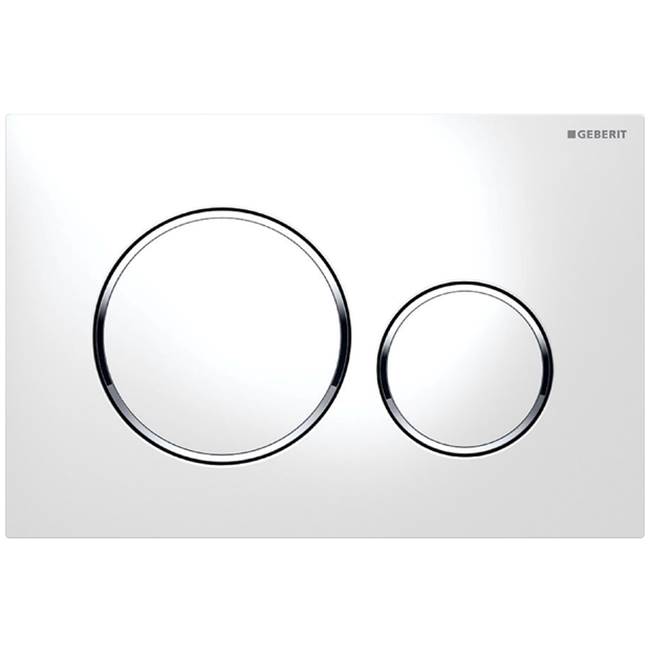 Geberit Geberit actuator plate Sigma20 for dual flush: white / bright chrome / white