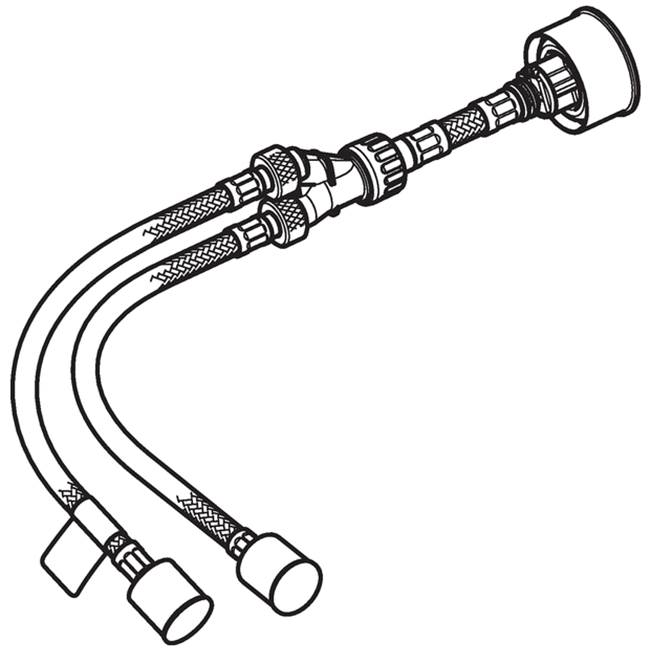 Geberit Reinforced braided hose for hydraulic servo lifter, for Geberit Omega concealed cistern 12 cm