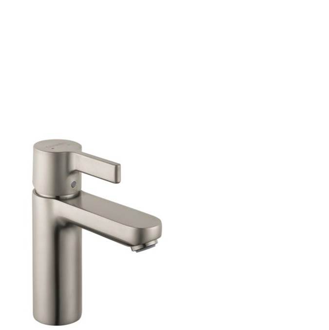 Hansgrohe Metris S Single-Hole Faucet 100 with Pop-Up Drain, 1.2 GPM in Brushed Nickel