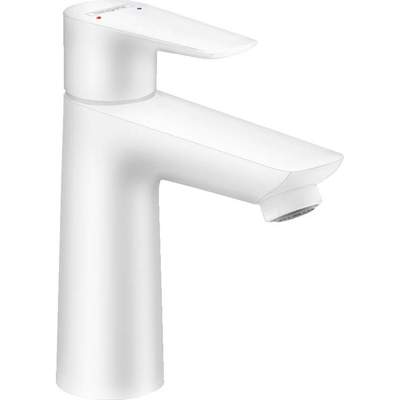 Hansgrohe Talis E Single-Hole Faucet 110 with Pop-Up Drain, 1.2 GPM in Matte White