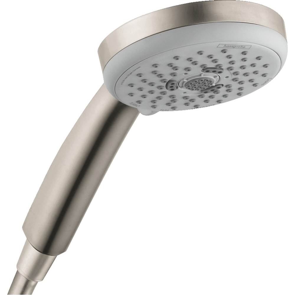 Hansgrohe Croma 100 Handshower E 3-Jet, 1.5 GPM in Brushed Nickel