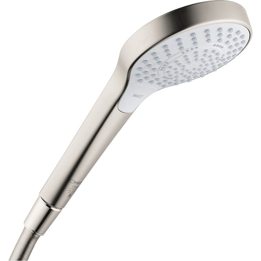 Hansgrohe Croma Select S Handshower 110 3-Jet, 2.5gpm in Brushed Nickel