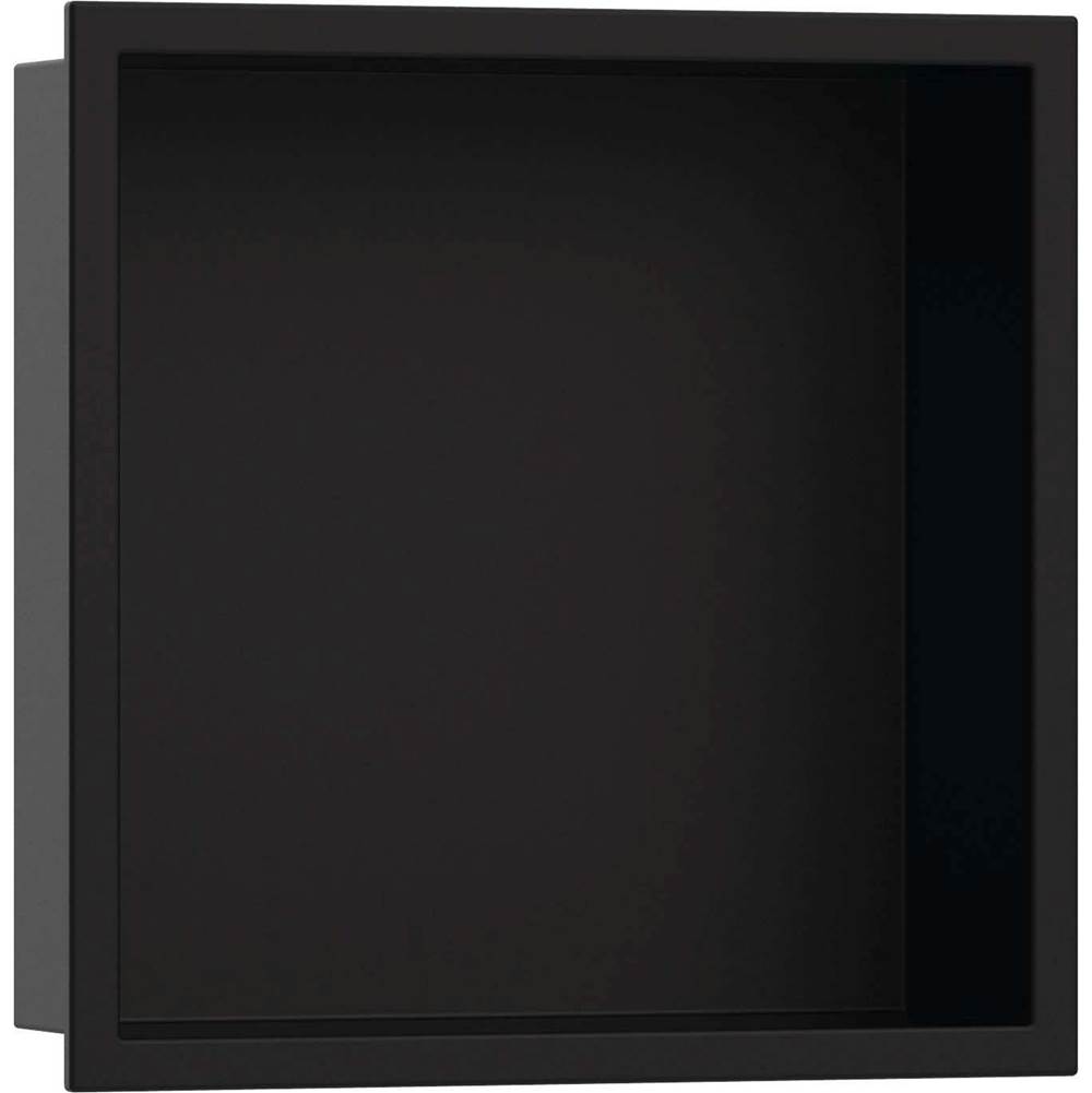 Hansgrohe XtraStoris Original Wall niche with Frame 12''x 12''x 5.5'' in Matt black