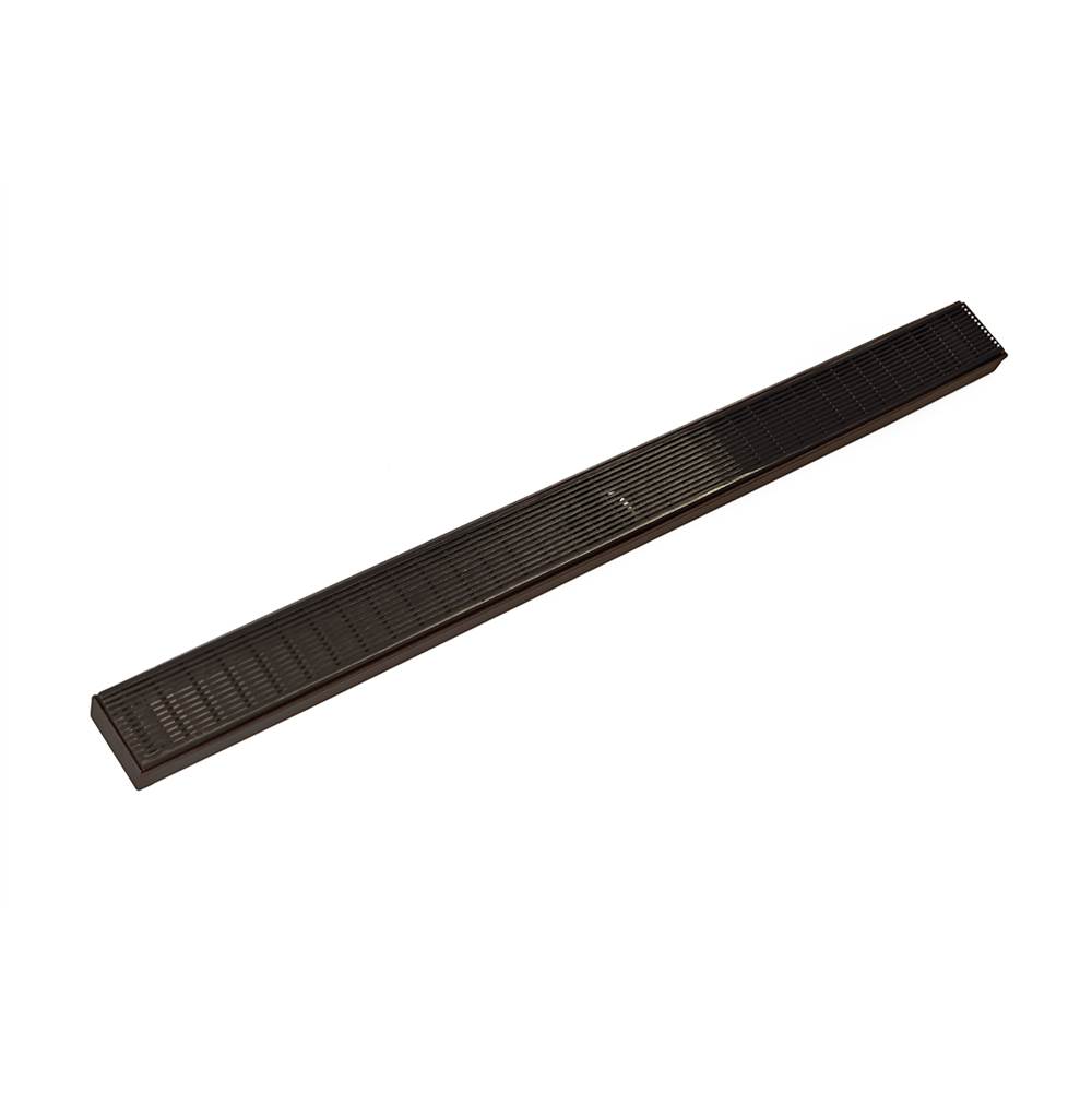 Infinity Drain 42'' FX Series Complete Kit with Wedge Wire Grate in Oil Rubbed Bronze