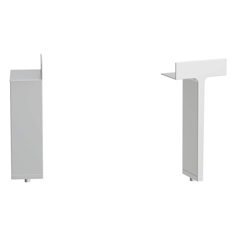Laufen Set of adjustable feet (2 pieces), anodized aluminum surface, matching combipacks and Tall Cabinet