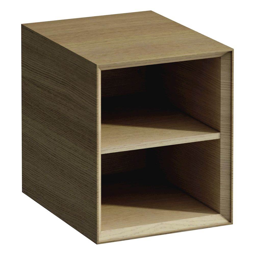 Laufen Open shelf element, lacquered surface veneer with solid wood edges