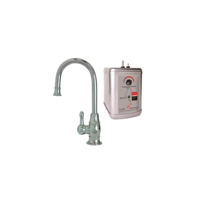 Mountain Plumbing Hot Water Faucet with Traditional Curved Body & Curved Handle & Little Gourmet® Premium Hot Water Tank