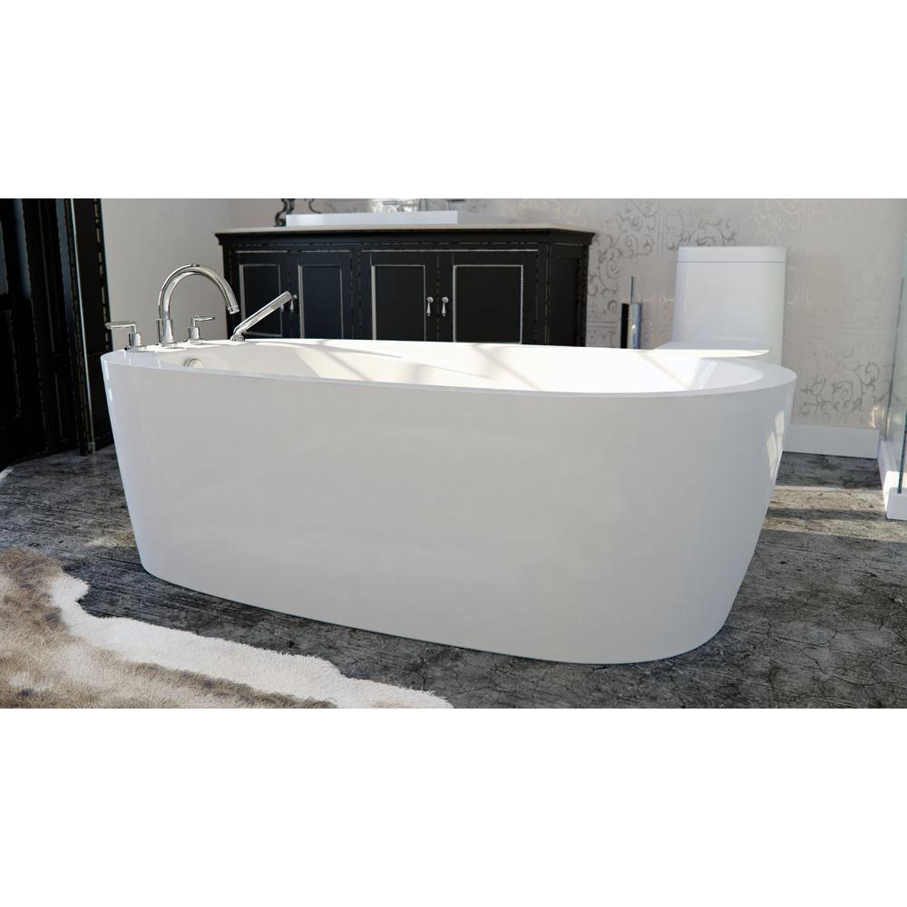 Neptune Freestanding One Piece Vapora 36X72, White With Color Skirt