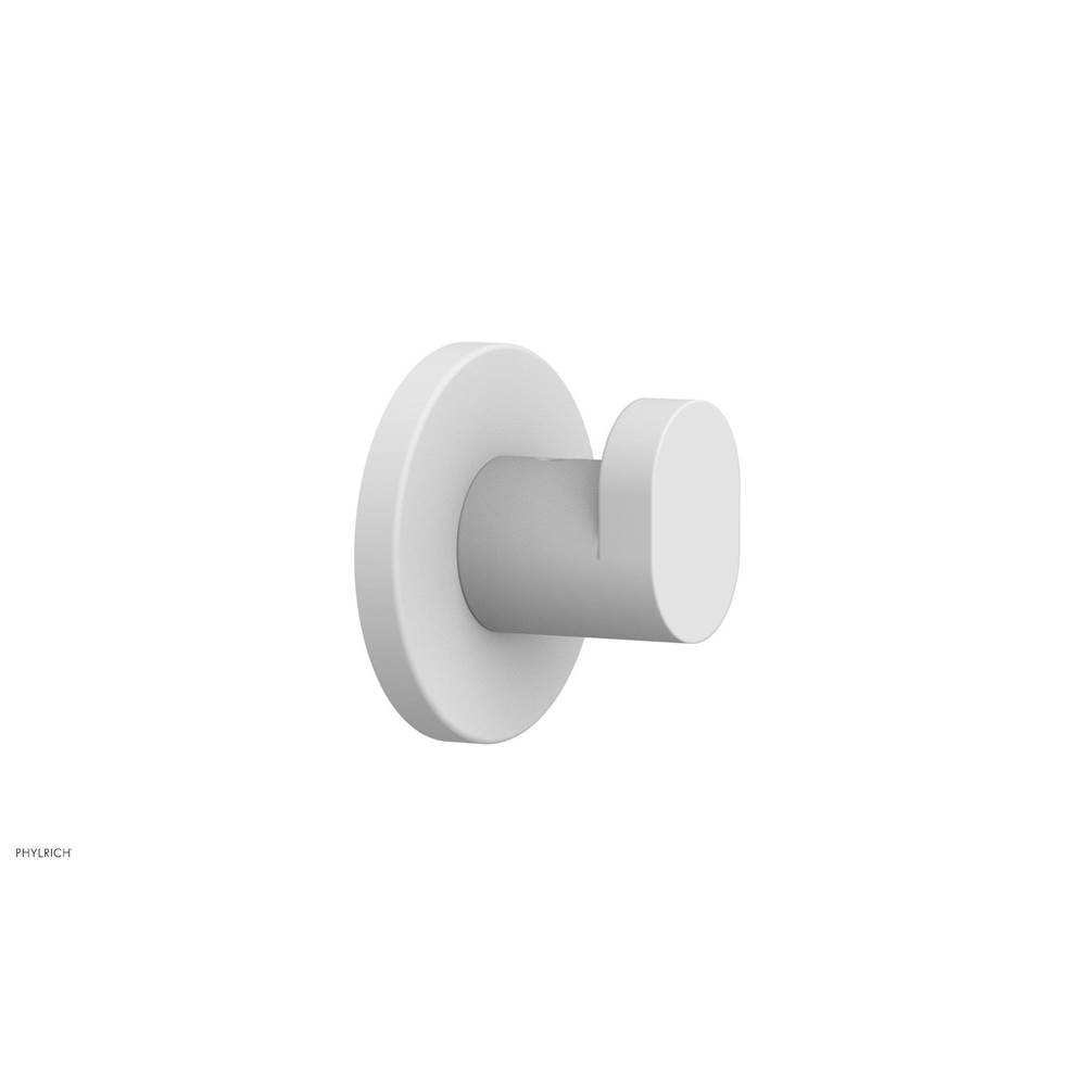Phylrich ROND Robe Hook in Satin White