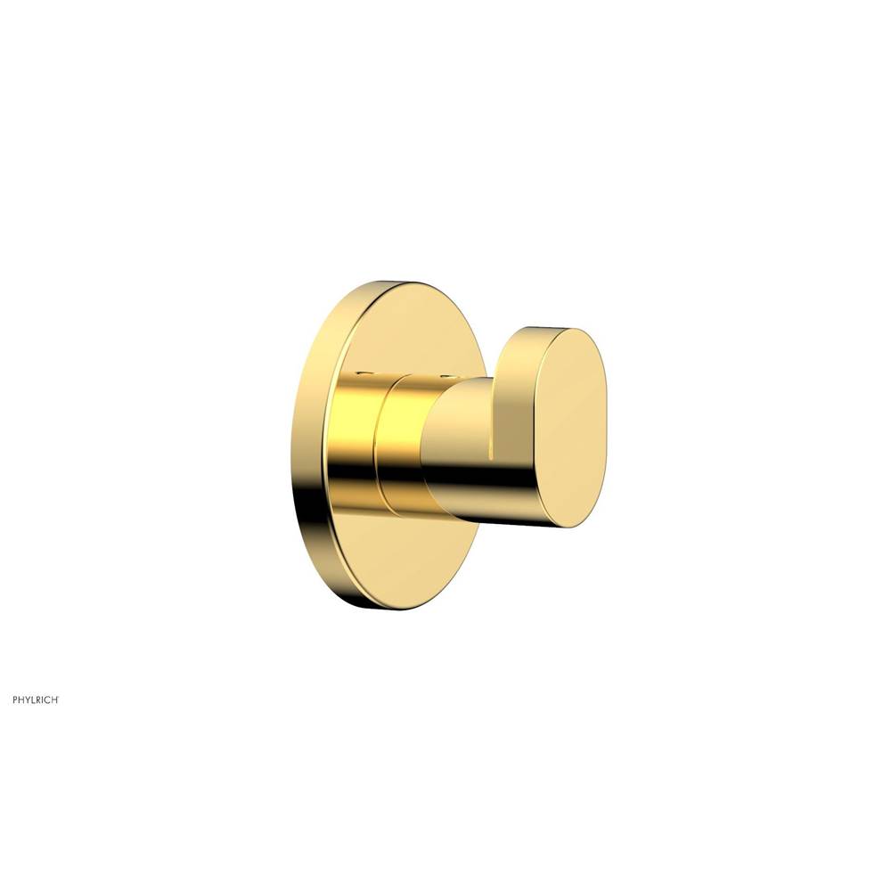 Phylrich ROND Robe Hook in Polished Gold