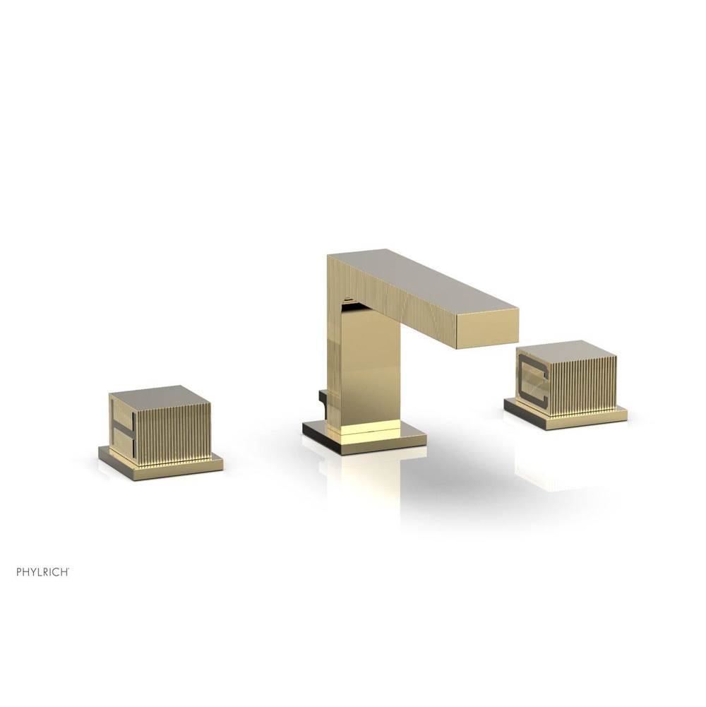 Phylrich STRIA Widespread Faucet Cube Handles 291L-04