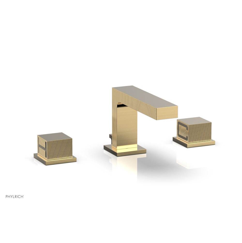 Phylrich STRIA Widespread Faucet Cube Handles 291L-04