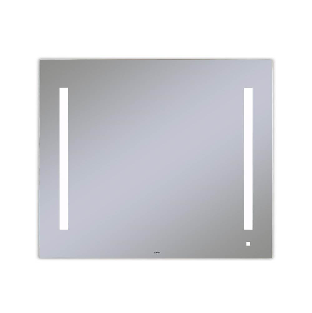 Robern AiO Lighted Mirror, 36'' x 30'' x 1-1/2'', LUM Lighting, 4000K Temperature (Cool Light), Dimmable, USB Charging Ports