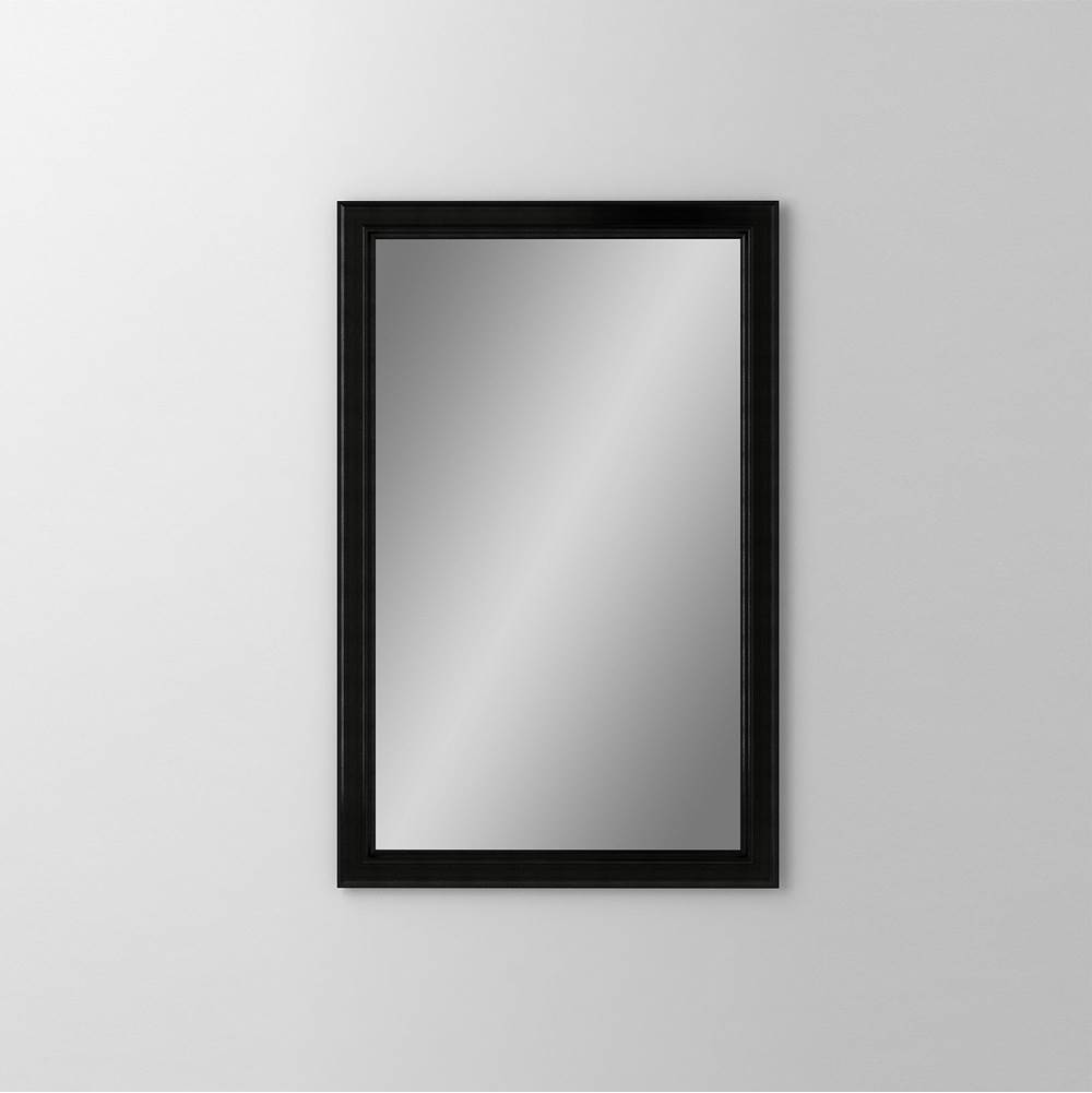 Robern Main Line Mirror, 20'' x 30'' x 1-5/8'', Bryn Mawr Frame, Brushed Black