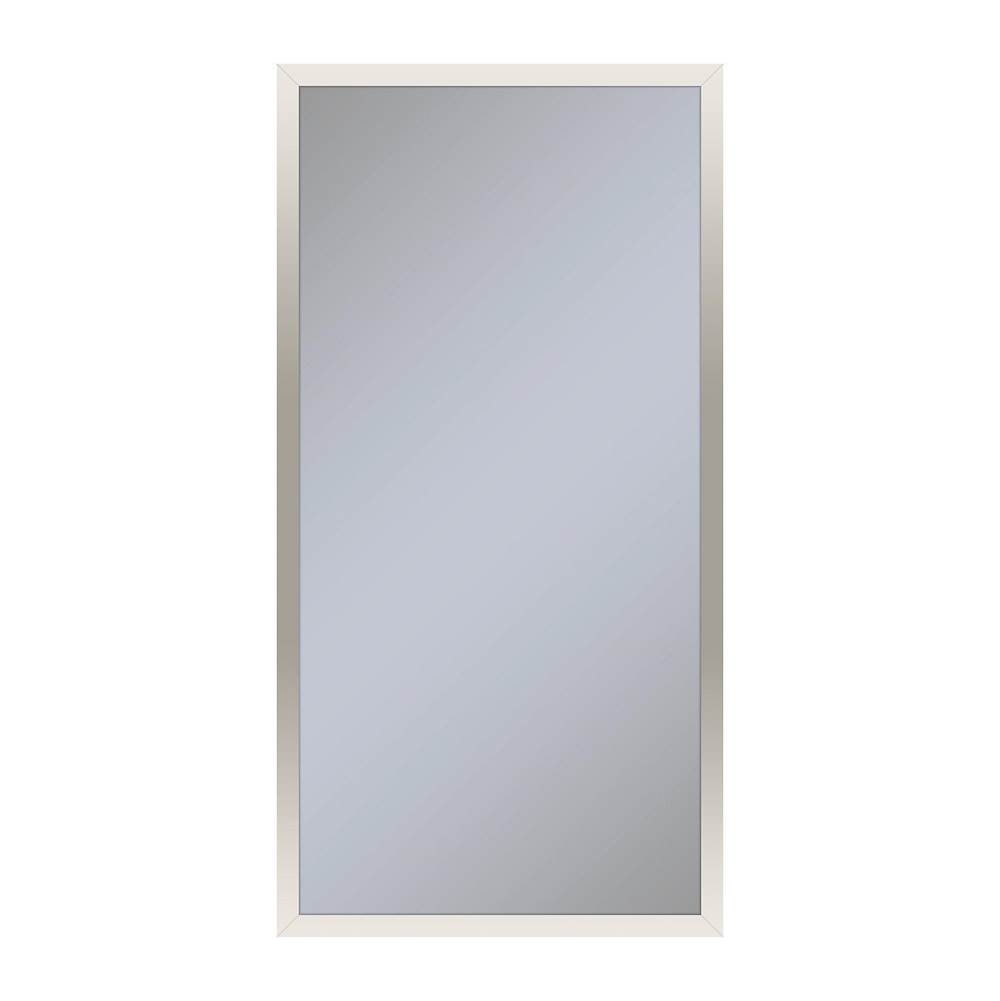 Robern Profiles Framed Cabinet, 16'' x 30'' x 4'', Polished Nickel, Non-Electric, Reversible Hinge