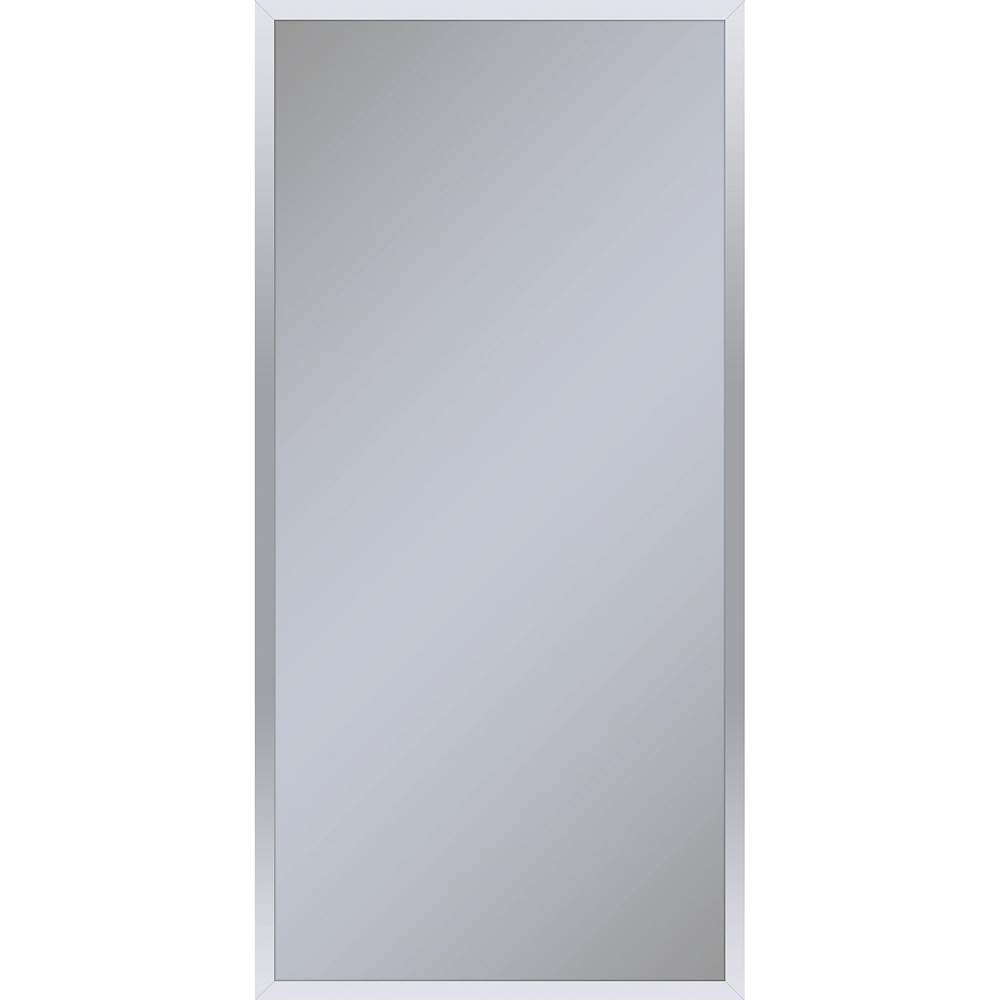 Robern Profiles Framed Cabinet, 20'' x 40'' x 4'', Chrome, Electrical Outlet, USB Charging Ports, Right Hinge