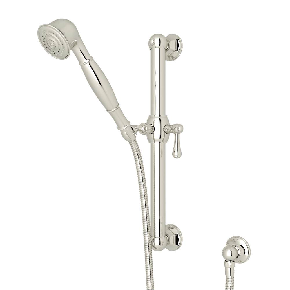 Rohl Handshower Set With 24'' Grab Bar and Single Function Handshower
