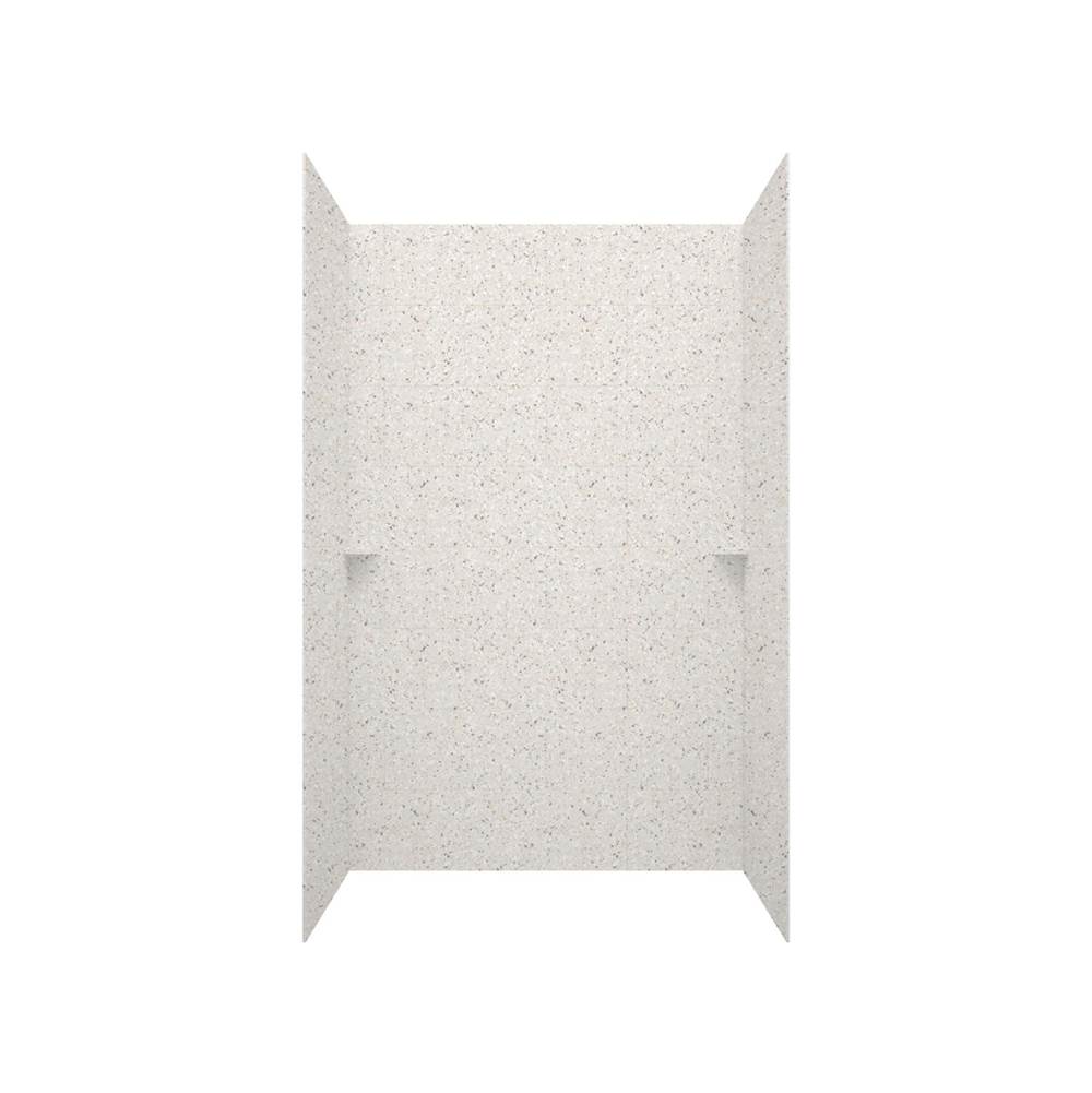 Swan TSMK96-3262 32 x 62 x 96 Swanstone® Traditional Subway Tile Glue up Shower Wall Kit in Birch