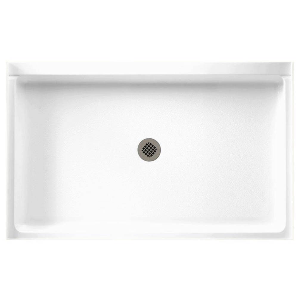Swan R-3454 34 x 54 Veritek Alcove Shower Pan with Center Drain in White